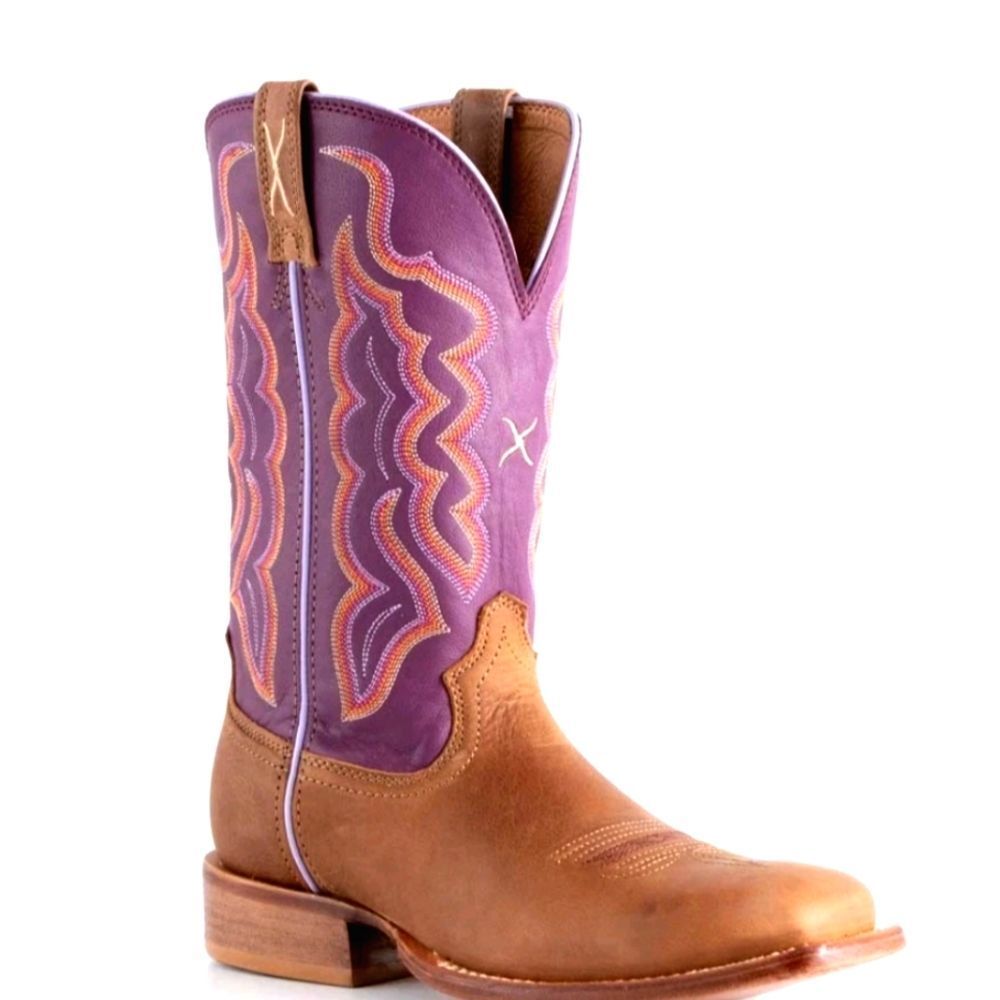 Twisted X Women' 11" Tech X Western Boots- Broad Square Toe- Ginger